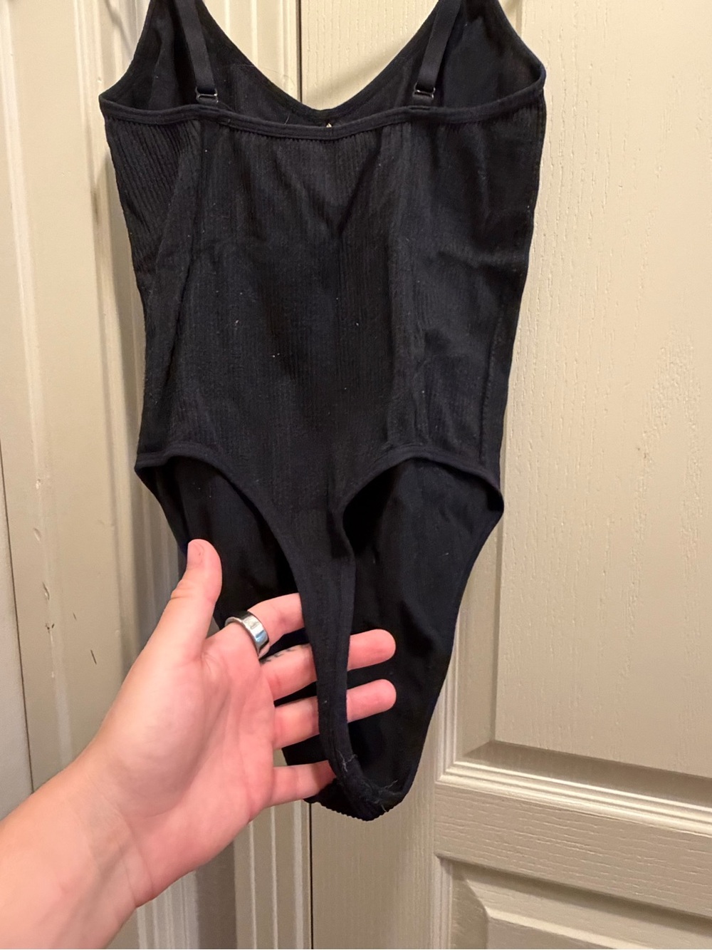 Target Black Ribbed Keyhole Bodysuit - Picture 3 of 4